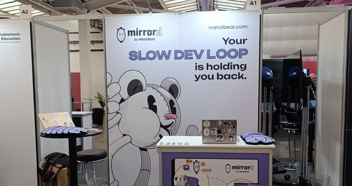The MetalBear mirrord booth at ContainerDays London